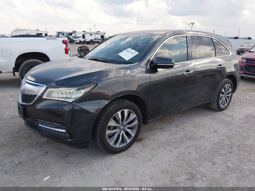 Vin: 5fryd3h48gb014674, lot: 46697858, acura mdx technology   acurawatch plus packages/technology package 20162