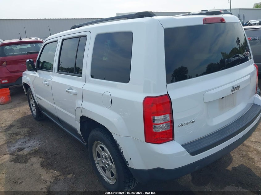 Vin: 1c4njrbbxgd596050, lot: 46697905, jeep patriot sport 20163