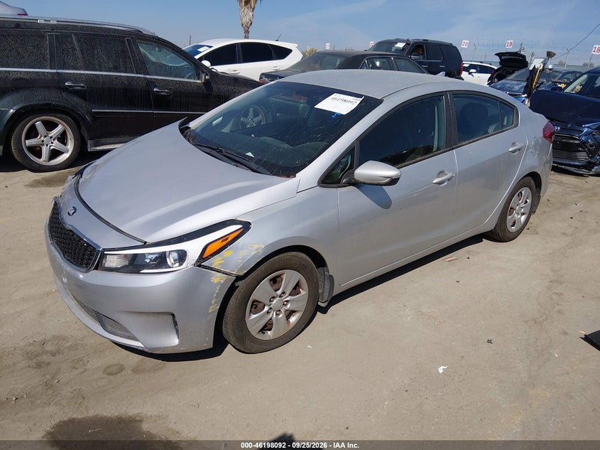 Vin: 3kpfk4a78je270660, lot: 46697976, kia forte lx 20182