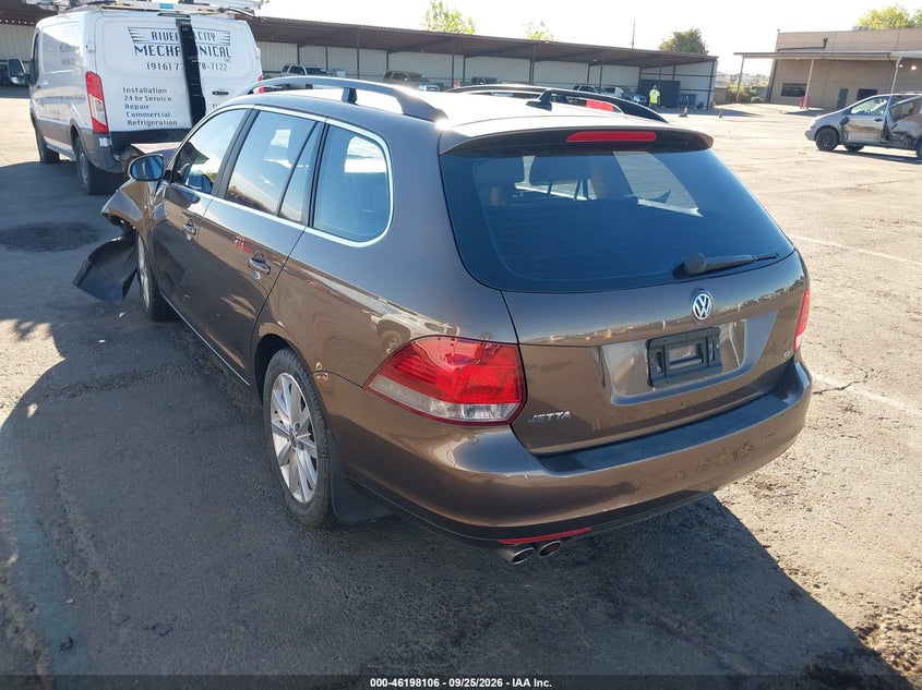 Vin: 3vwpl7aj7em617175, lot: 46697990, volkswagen jetta sportwagen 2.0l tdi 20143