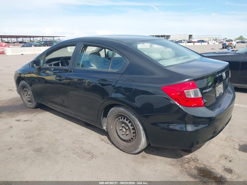 Vin: 19xfb2f51ce369593, lot: 46698005, honda civic sdn lx 20123