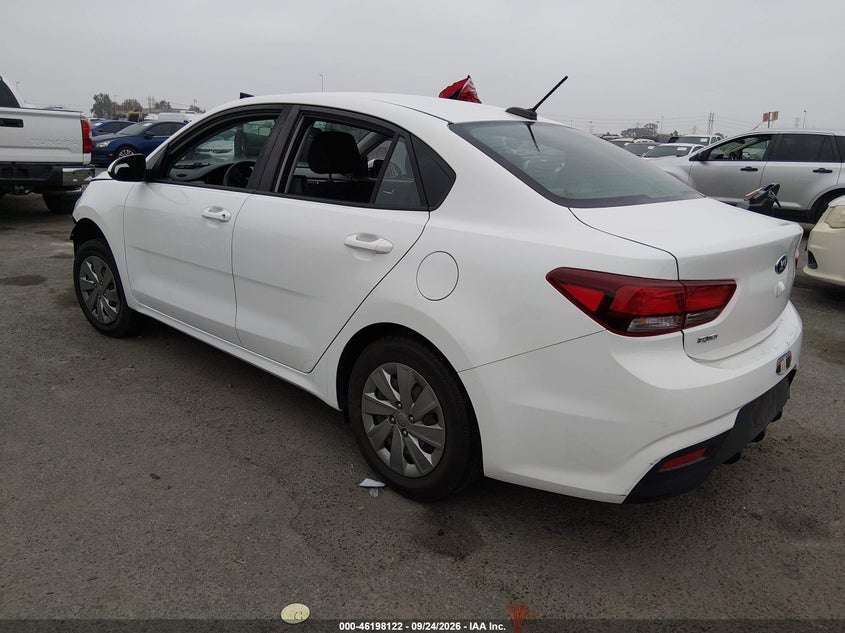 Vin: 3kpa24ad3le279091, lot: 46698006, kia rio s 20203