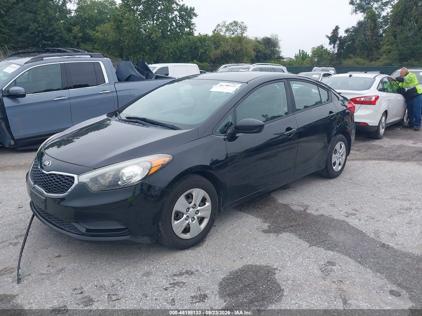 Vin: knafk4a67g5527395, lot: 46698017, kia forte lx 20162