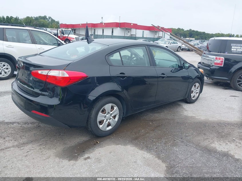 Vin: knafk4a67g5527395, lot: 46698017, kia forte lx 20164