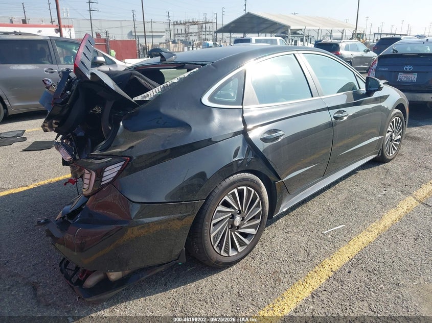 Vin: kmhl54jj5na052525, lot: 46698086, hyundai sonata hybrid limited 20224