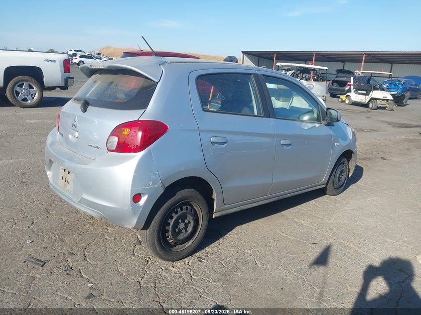 Vin: ml32a3hj7fh044823, lot: 46698091, mitsubishi mirage de 20154