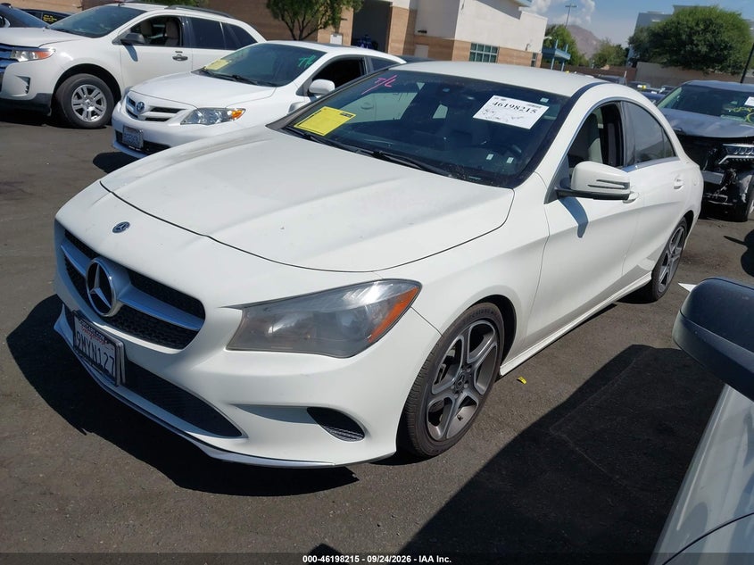 Vin: wddsj4eb4jn587482, lot: 46698099, mercedes-benz cla 250 20182
