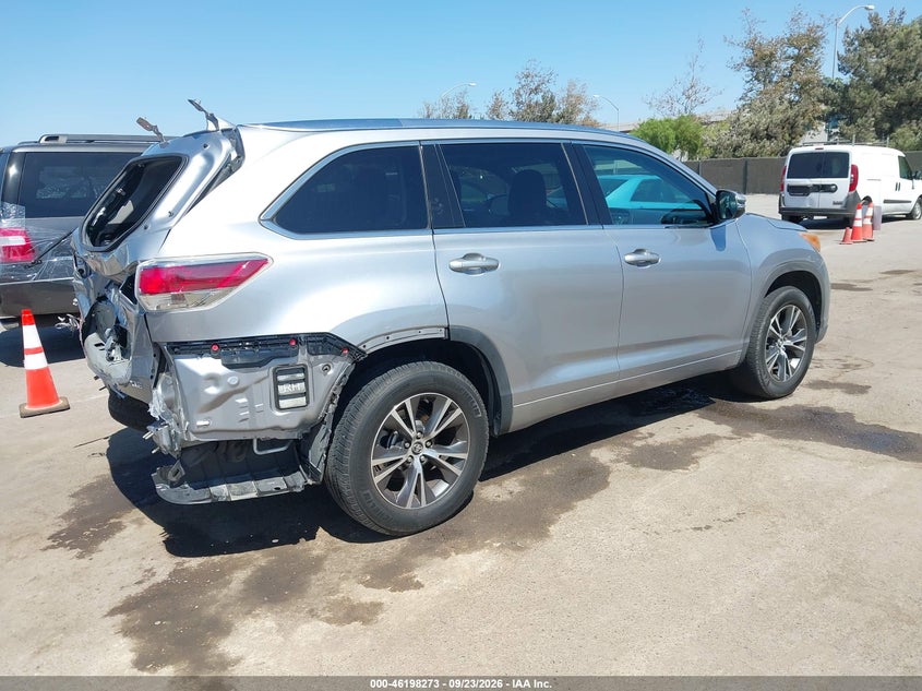 Vin: 5tdkkrfh1gs506271, lot: 46698157, toyota highlander xle 20164
