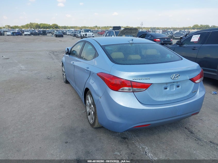 Vin: kmhdh4ae0cu356260, lot: 46698174, hyundai elantra limited (ulsan plant) 20123