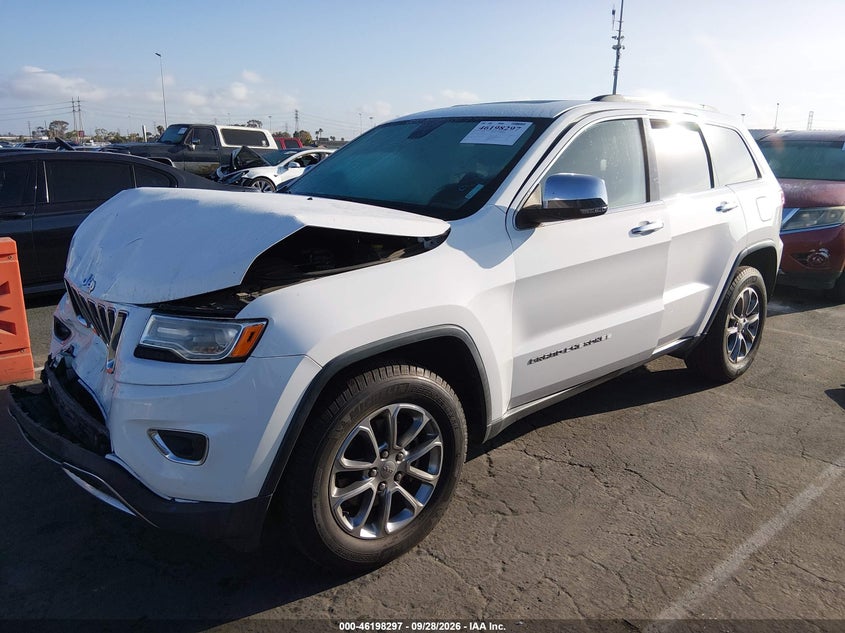 2015 Jeep Grand Cherokee Limited, Front End, IAAI, VIN 1C4RJEBG9FC755215 — photo 2