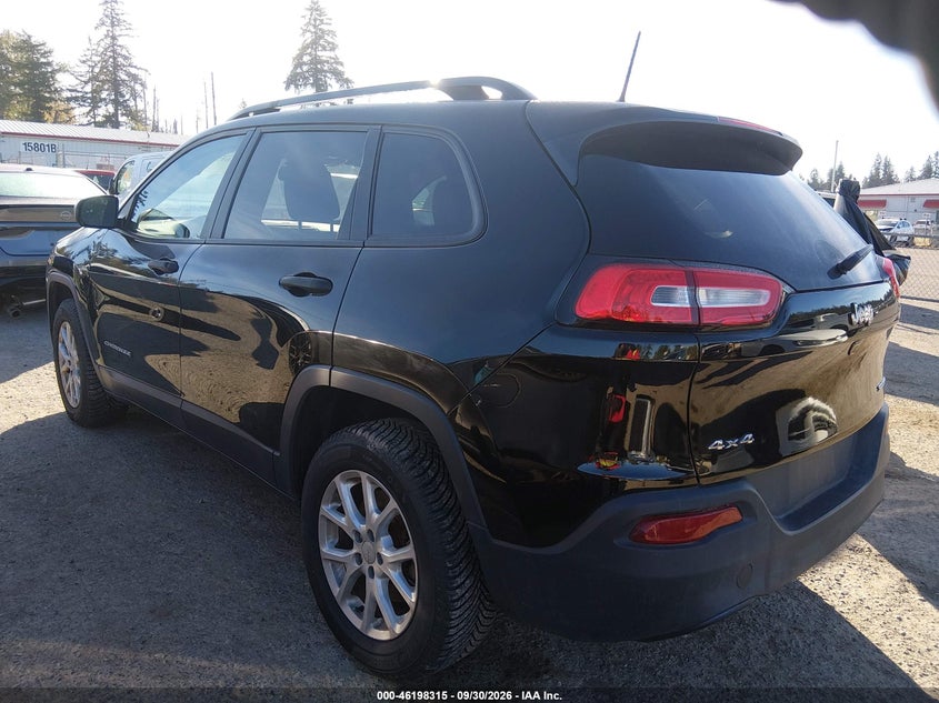 Vin: 1c4pjmab2hw556144, lot: 46698199, jeep cherokee sport 4x4 20173