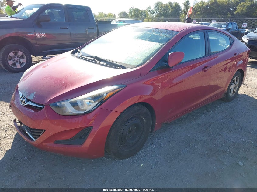 Vin: kmhdh4ae0eu165490, lot: 46698213, hyundai elantra se 20142