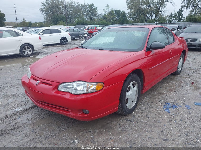 CHEVROLET MONTE CARLO 2002 VIN 2G1WX15K629227541