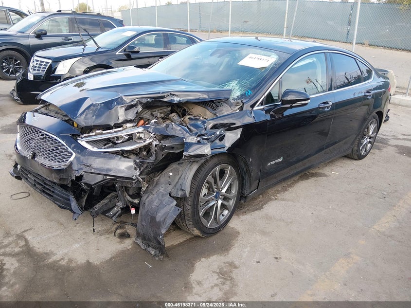 Vin: 3fa6p0ru1kr200311, lot: 46698255, ford fusion hybrid titanium 20192