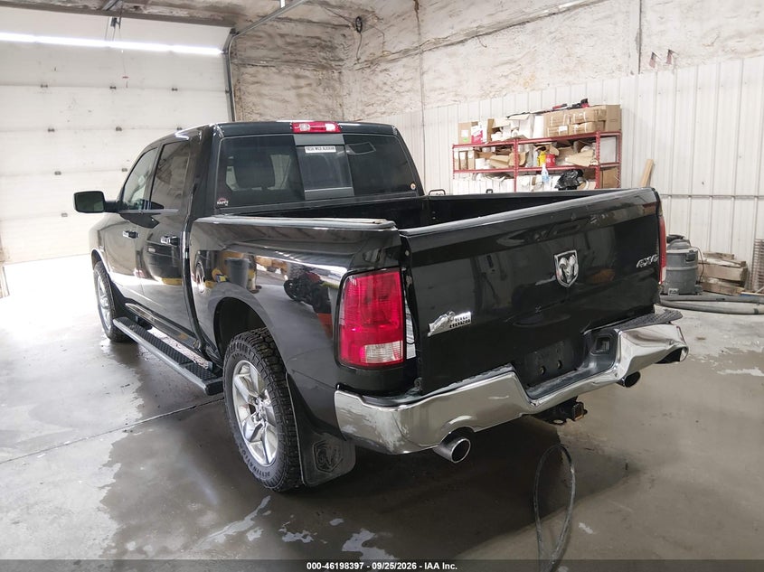 Vin: 3c6rr7lt9fg711817, lot: 46698281, ram 1500 big horn 20153
