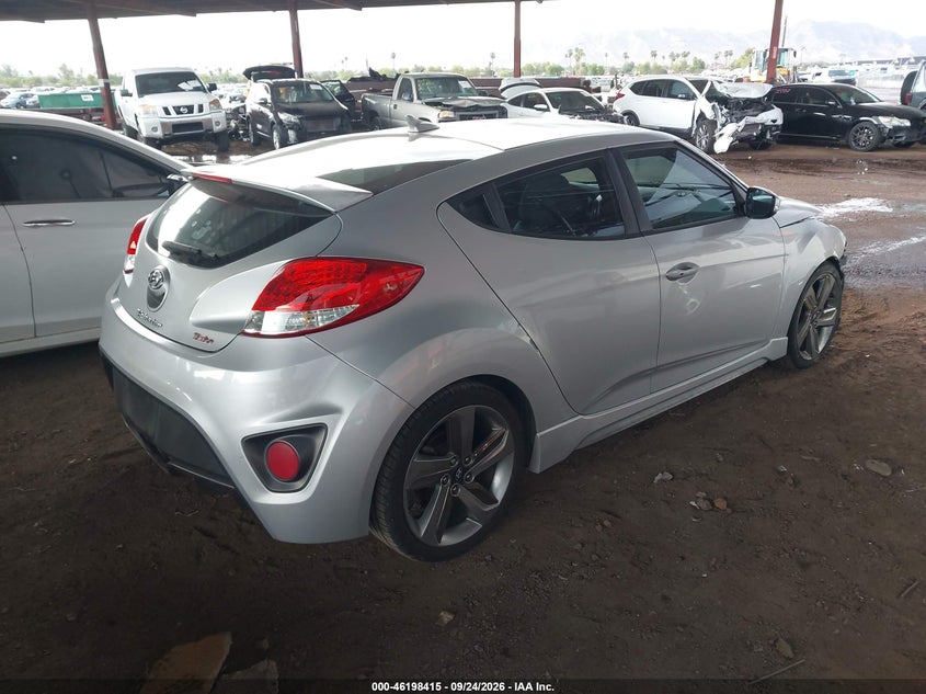 Vin: kmhtc6ae3fu238603, lot: 46698299, hyundai veloster turbo 20154