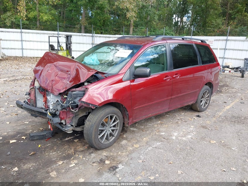 Vin: 5tdjk4cc8as033175, lot: 46698337, toyota sienna le 20102