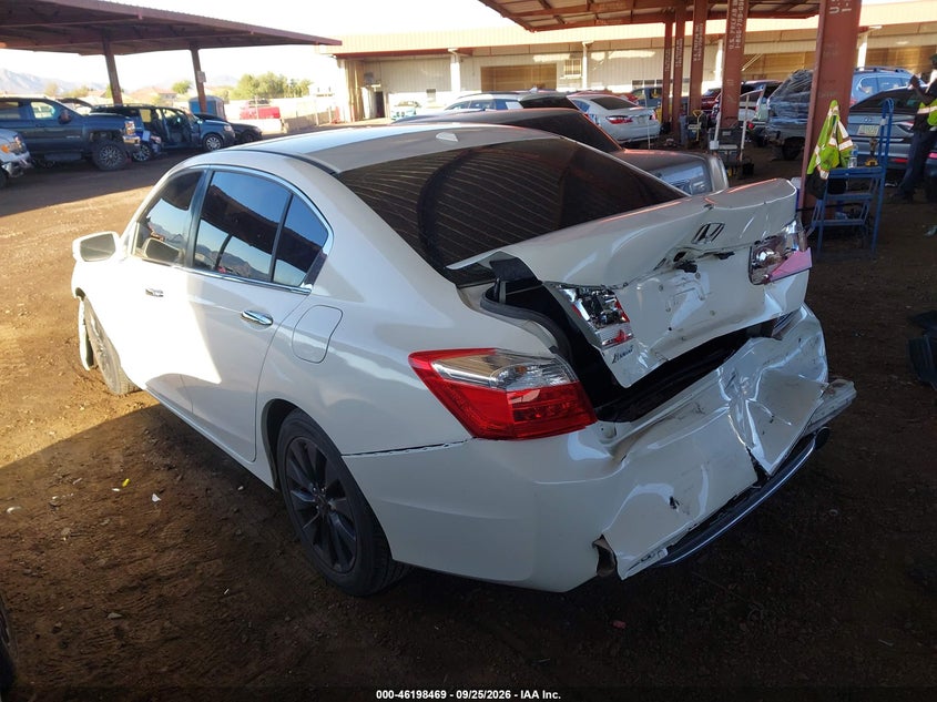 Vin: 1hgcr2f80fa101376, lot: 46698353, honda accord ex-l 20153