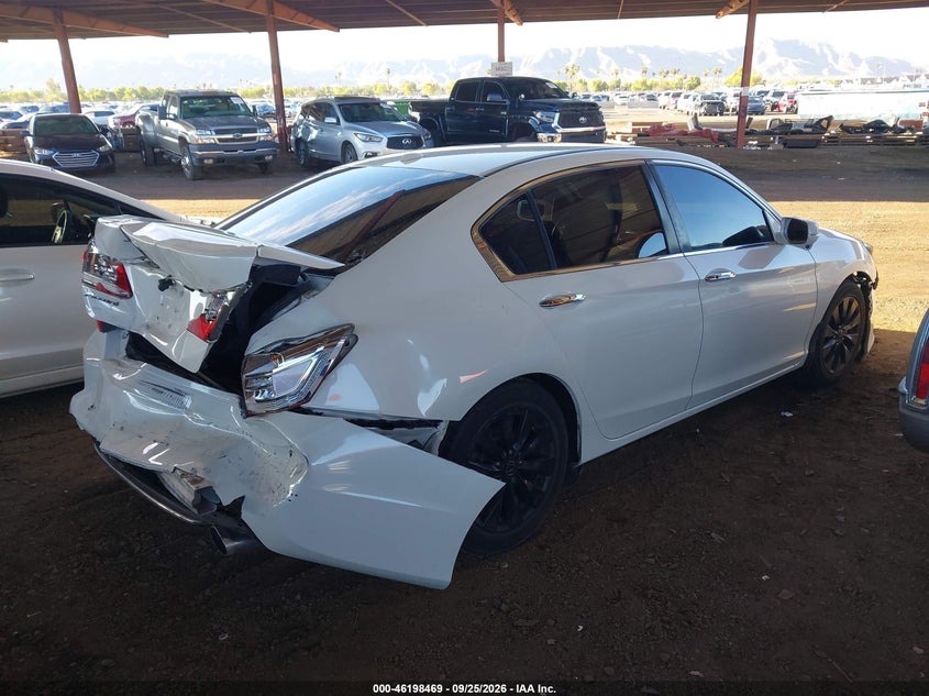 Vin: 1hgcr2f80fa101376, lot: 46698353, honda accord ex-l 20154