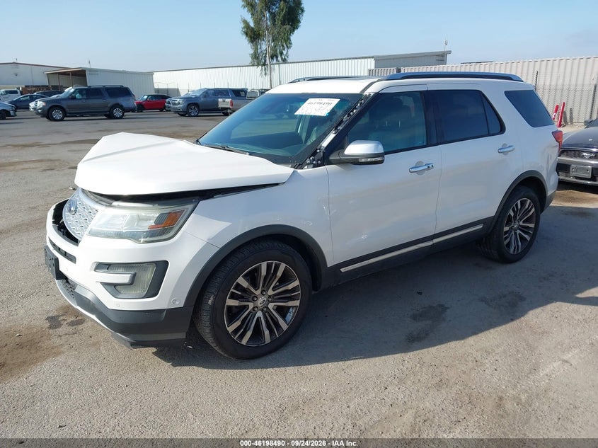 Vin: 1fm5k8ht2ggc47823, lot: 46698374, ford explorer platinum 20162
