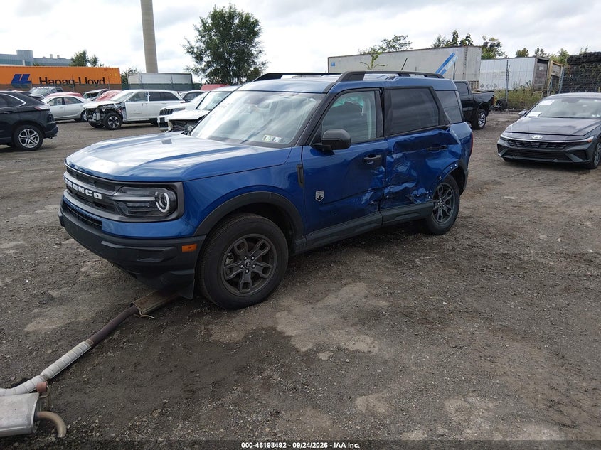 Vin: 3fmcr9b68rrf07732, lot: 46698376, ford bronco sport big bend 20242