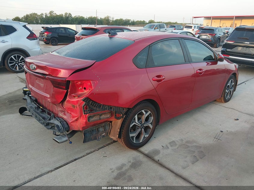 Vin: 3kpf24ad3le143209, lot: 46698377, kia forte lxs 20204