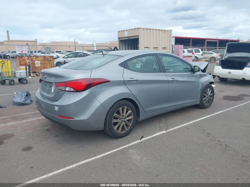 Vin: kmhdh4ae9eu030038, lot: 46698389, hyundai elantra se 20144