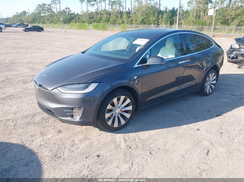 Vin: 5yjxcde42kf183074, lot: 46698415, tesla model x p100d/performance 20192