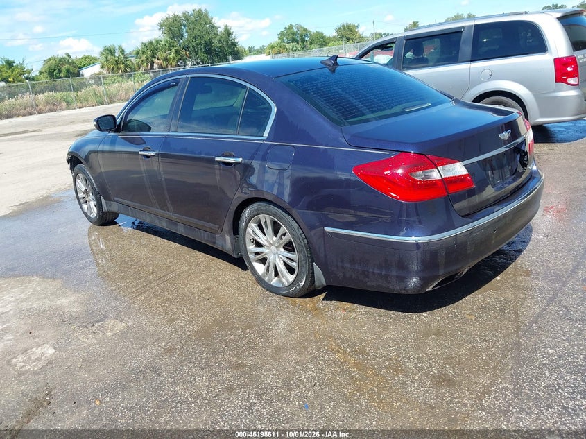Vin: kmhgc4dd4cu208319, lot: 46698516, hyundai genesis 3.8 20123