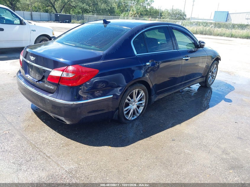 Vin: kmhgc4dd4cu208319, lot: 46698516, hyundai genesis 3.8 20124