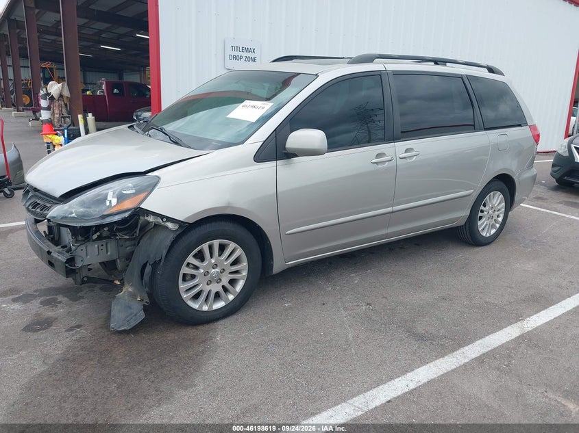 2008 Toyota Sienna Xle/Xle Limited, Обычный износ, IAAI, VIN 5TDZK22CX8S195747 — фото 2