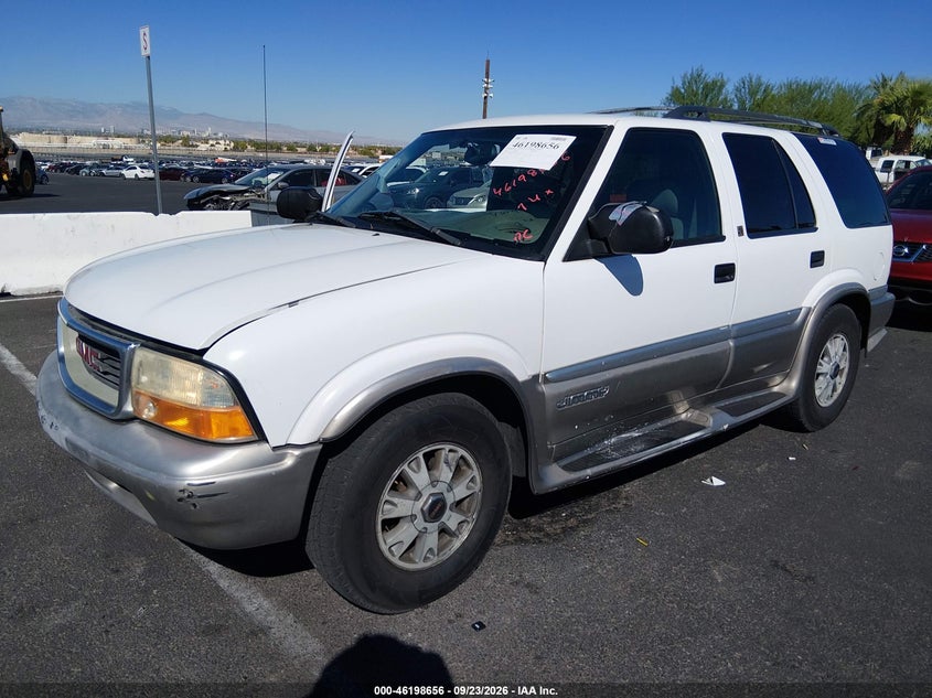 2000 GMC Jimmy Slt Luxury, Обычный износ, IAAI, VIN 1GKDT13W8Y2381325 — фото 2