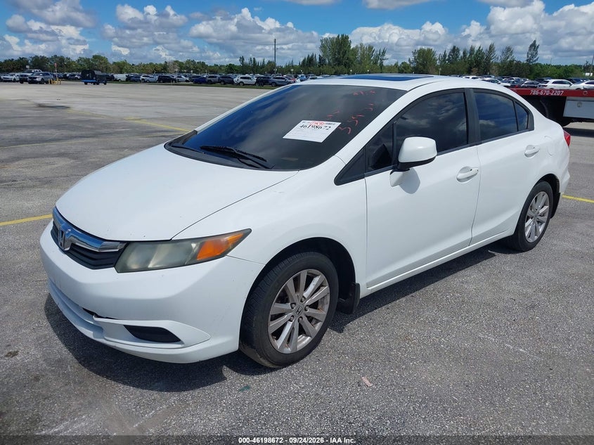 Vin: 2hgfb2f86ch334516, lot: 46698584, honda civic sdn ex 20122