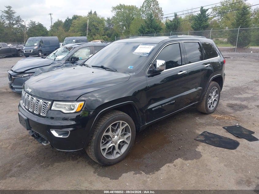 Vin: 1c4rjfct9mc593231, lot: 46698765, jeep grand cherokee overland 20212