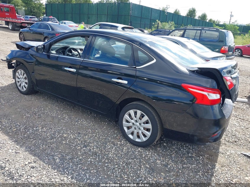 Vin: 3n1ab7ap2jy221550, lot: 46698792, nissan sentra s 20183