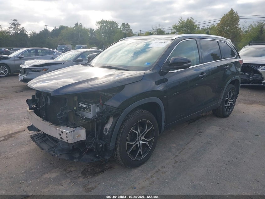 Vin: 5tdykrfh9gs138755, lot: 46698796, toyota highlander limited v6 20162
