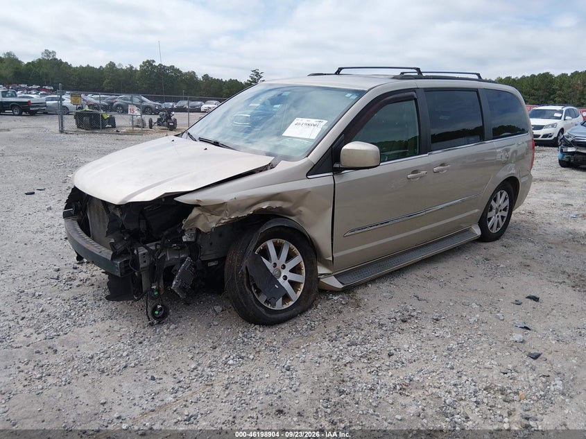 Vin: 2c4rc1bg2gr186672, lot: 46698816, chrysler town & country touring 20162