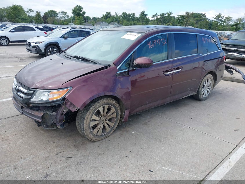 Vin: 5fnrl5h69fb030144, lot: 46698864, honda odyssey ex-l 20152