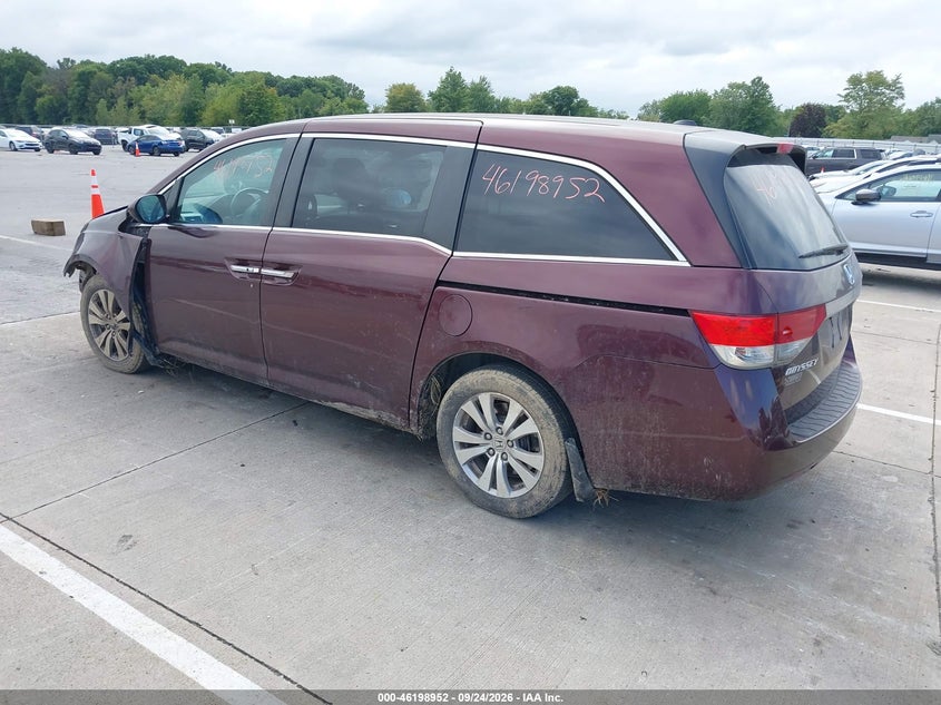 Vin: 5fnrl5h69fb030144, lot: 46698864, honda odyssey ex-l 20153