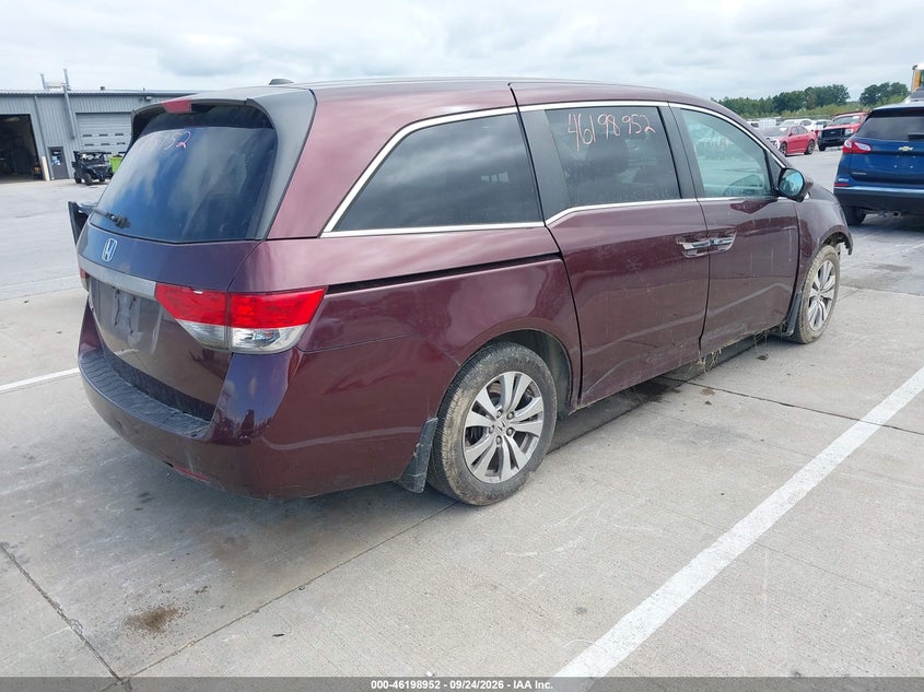 Vin: 5fnrl5h69fb030144, lot: 46698864, honda odyssey ex-l 20154