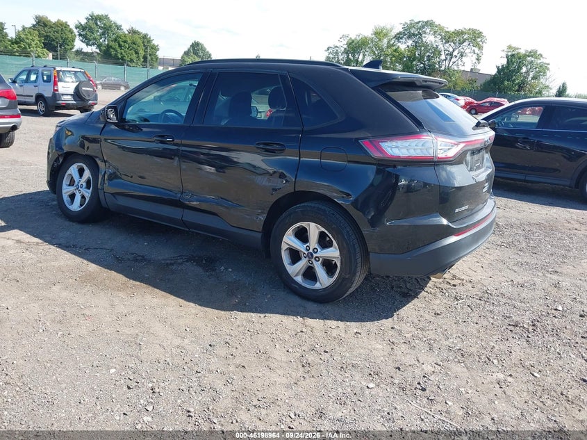 Vin: 2fmtk4g96fbb87959, lot: 46698876, ford edge se 20153