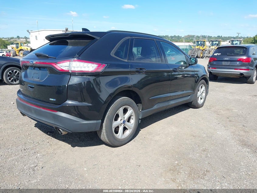 Vin: 2fmtk4g96fbb87959, lot: 46698876, ford edge se 20154