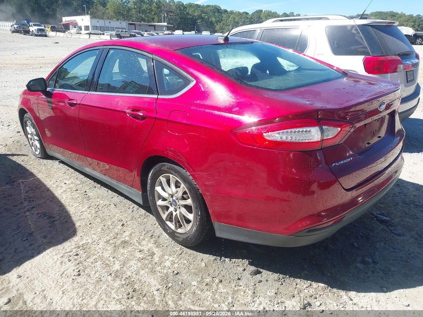 Vin: 3fa6p0g77fr218430, lot: 46698893, ford fusion s 20153