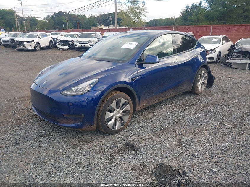 Vin: 5yjygded6mf106428, lot: 46698901, tesla model y standard range rear-wheel drive 20212