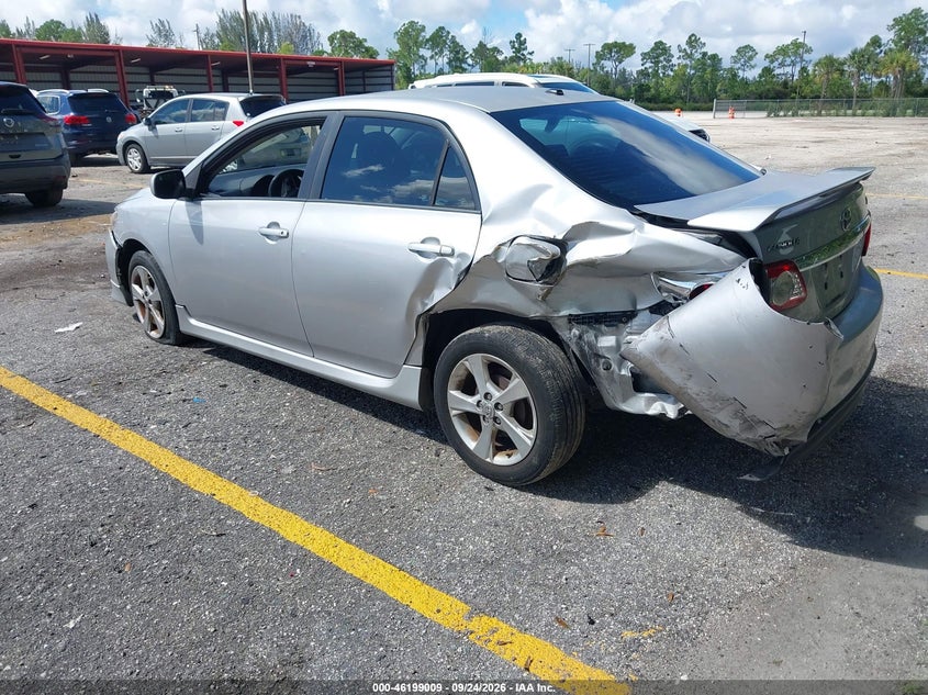 Vin: 2t1bu4ee5bc658480, lot: 46698921, toyota corolla s 20113