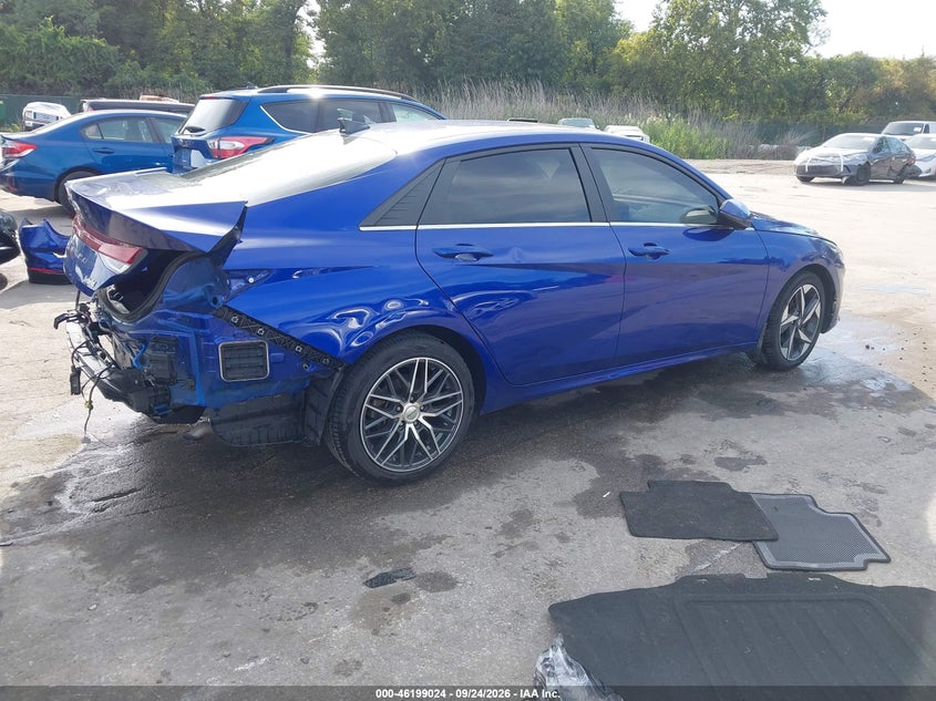 Vin: kmhln4aj1pu047775, lot: 46698936, hyundai elantra hybrid limited 20234
