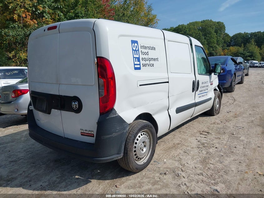 Vin: zfbhrfab5k6l91001, lot: 46698962, ram promaster city tradesman 20194
