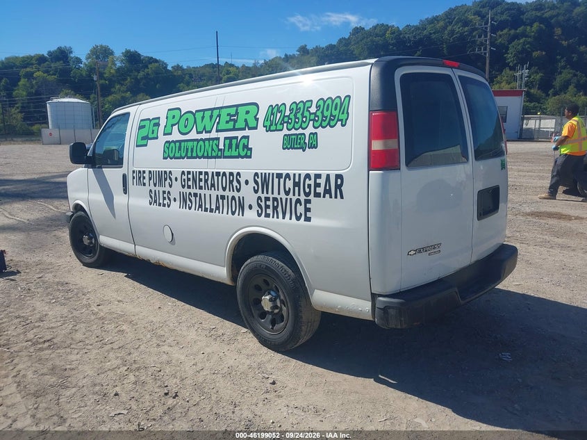 Vin: 1gcsgafx2d1188003, lot: 46698964, chevrolet express work van 20133
