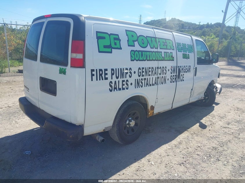 Vin: 1gcsgafx2d1188003, lot: 46698964, chevrolet express work van 20134
