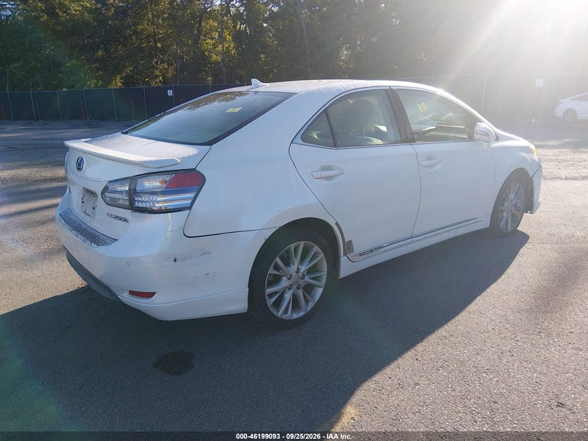 Vin: jthbb1ba6a2035872, lot: 46699005, lexus hs 250h premium 20104